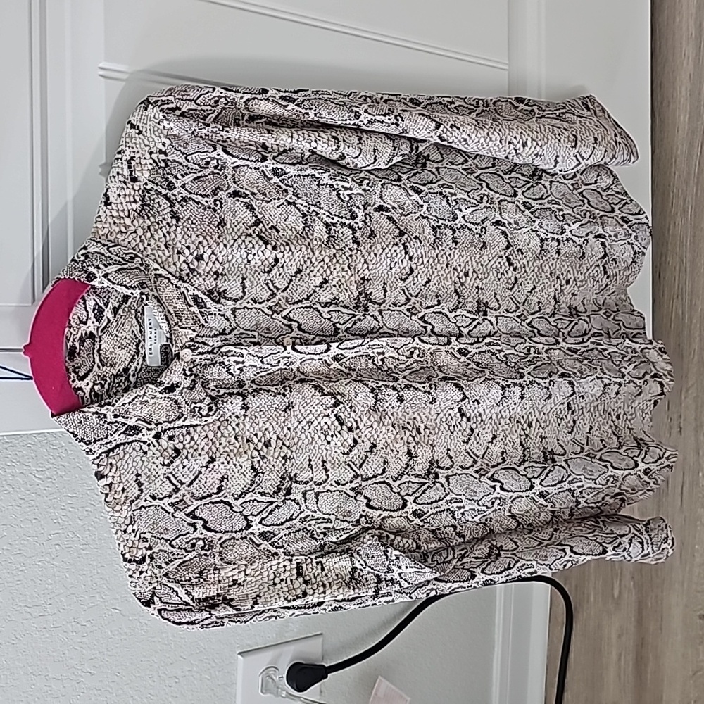 Equipment Silk Shirt Snakeskin Print
